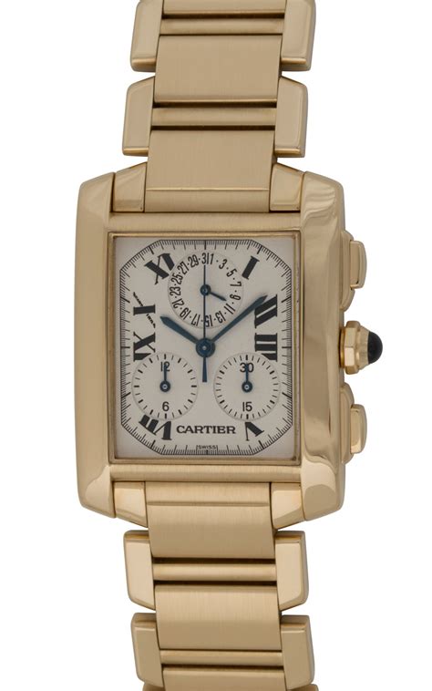 tank louis cartier femme|cartier tank francaise chronograph gold.